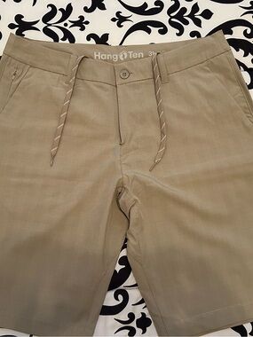 Hang Ten Men’s Khaki Drawstring Chino Shorts